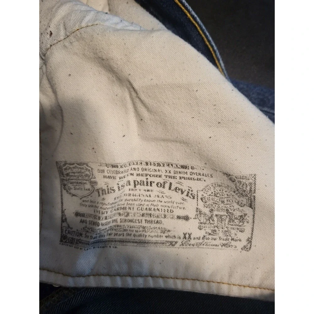 Levi's 501 Jeans Mens W40 L30 Blue Denim Straight Leg‎ Button Fly School Work